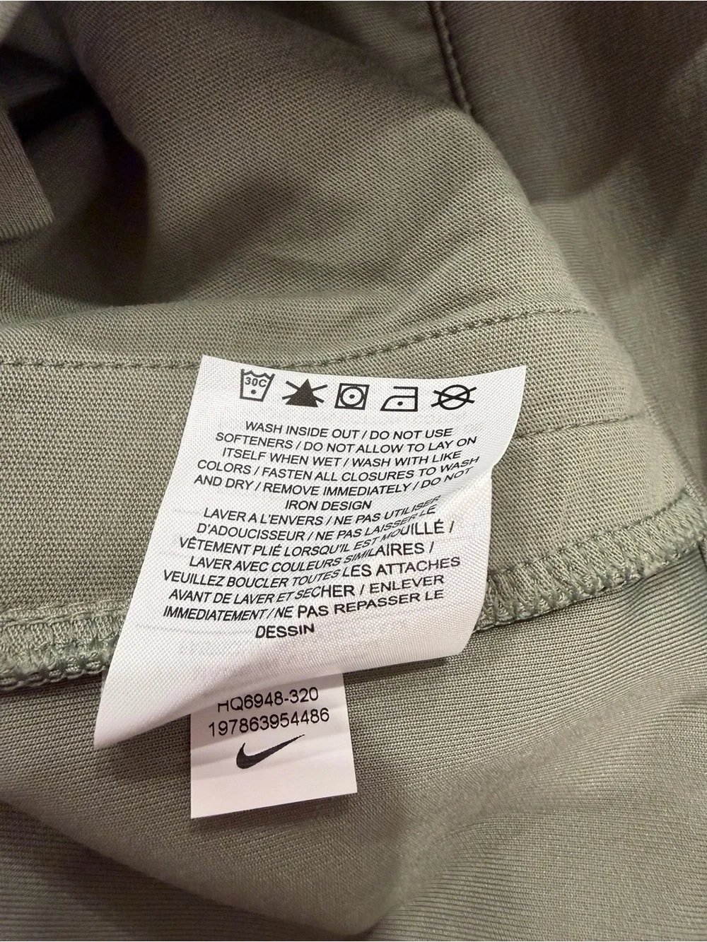 Nike 24.7 Dri-FIT ImpossiblySoft Open Cardigan Men's M Tall Olive Green NWT